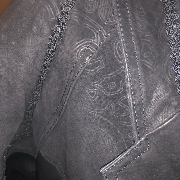 LNR genuine leather trench coat - Picture 10 of 16